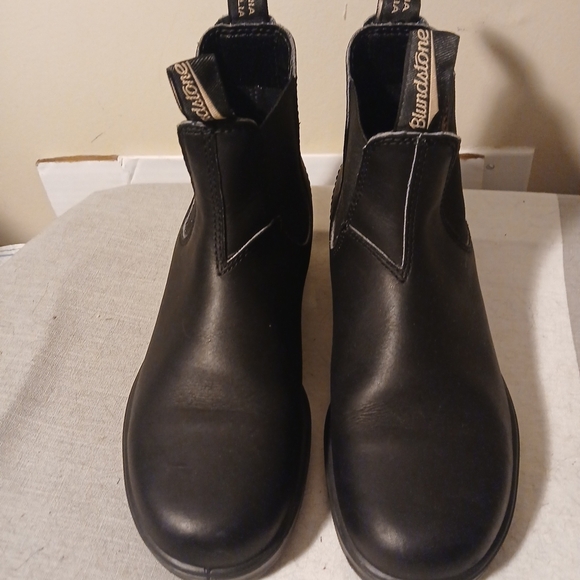 Blundstone Chelsea Men's Black Leather Boots Sz.7 - Picture 2 of 12